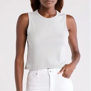 Rag & Bone Essie Rib Crop Tank Top